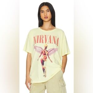 DAYDREAMER Nirvana Graphic Shirt Yellow